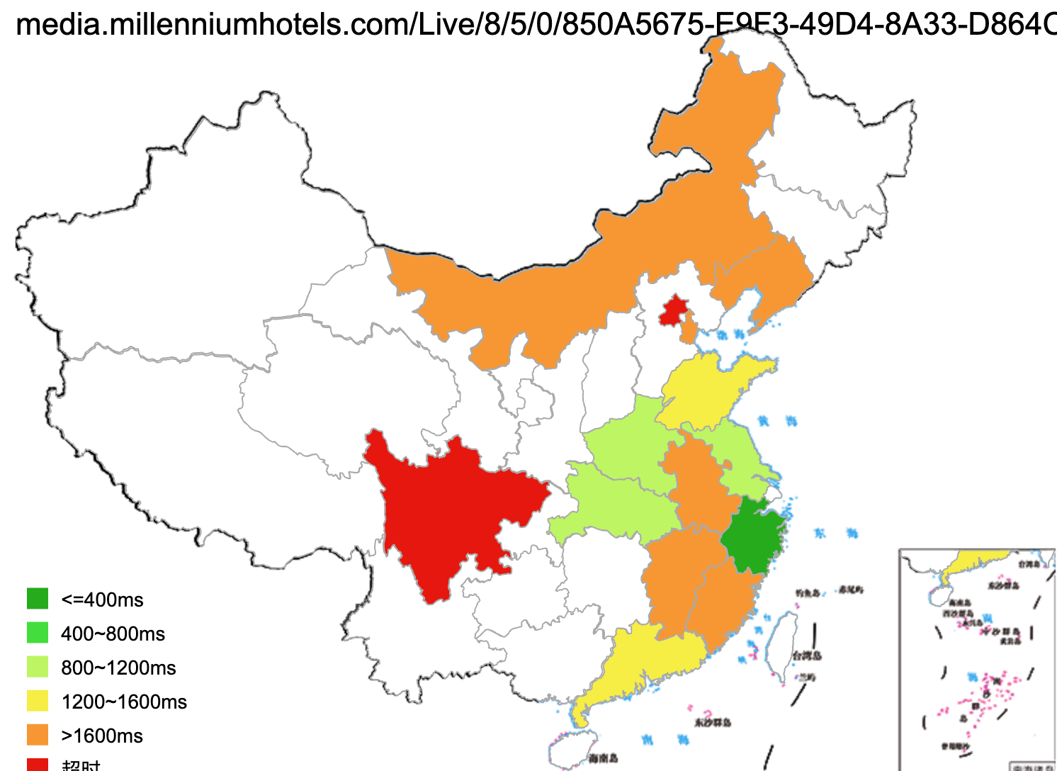 Images on Millennium Hotels and Resorts website are not accessible in China